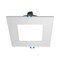 DLE4 Series 4 in. Square White Flat Panel LED Downlight in 5000K